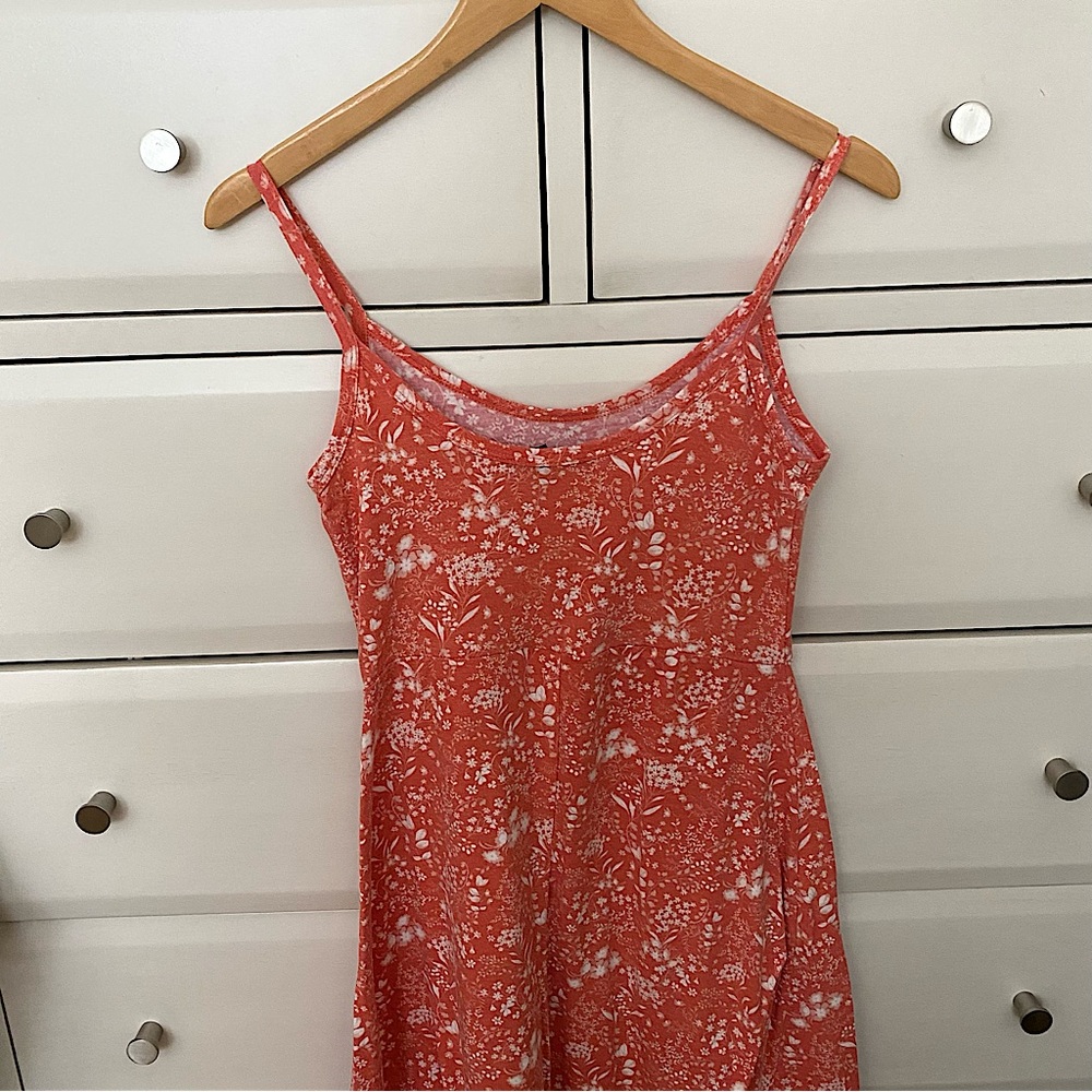 Gently worn coral F21 midi knit dress